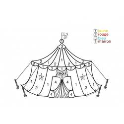 Dessin à colorier: Magique Maternelle (Coloriage numéroté) #180160 - Coloriages à Imprimer Gratuits