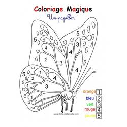 Dessin à colorier: Magique Maternelle (Coloriage numéroté) #180165 - Coloriages à Imprimer Gratuits