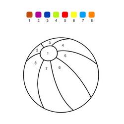 Dessin à colorier: Magique Maternelle (Coloriage numéroté) #180168 - Coloriages à Imprimer Gratuits