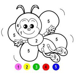 Dessin à colorier: Magique Maternelle (Coloriage numéroté) #180170 - Coloriages à Imprimer Gratuits
