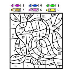 Dessin à colorier: Magique Maternelle (Coloriage numéroté) #180173 - Coloriages à Imprimer Gratuits