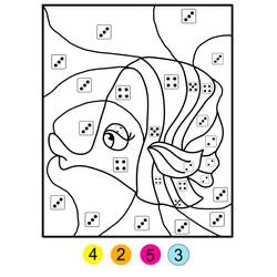 Dessin à colorier: Magique Maternelle (Coloriage numéroté) #180176 - Coloriages à Imprimer Gratuits