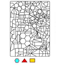 Dessin à colorier: Magique Maternelle (Coloriage numéroté) #180182 - Coloriages à Imprimer Gratuits