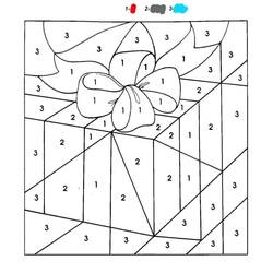 Dessin à colorier: Magique Noël (Coloriage numéroté) #200728 - Coloriages à Imprimer Gratuits