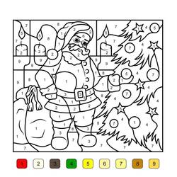 Dessin à colorier: Magique Noël (Coloriage numéroté) #200731 - Coloriages à Imprimer Gratuits