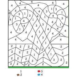 Dessin à colorier: Magique Noël (Coloriage numéroté) #200734 - Coloriages à Imprimer Gratuits