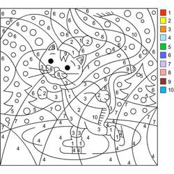 Dessin à colorier: Magique Noël (Coloriage numéroté) #200735 - Coloriages à Imprimer Gratuits