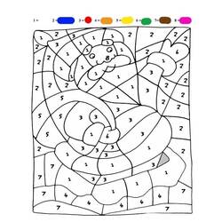 Dessin à colorier: Magique Noël (Coloriage numéroté) #200736 - Coloriages à Imprimer Gratuits