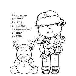 Dessin à colorier: Magique Noël (Coloriage numéroté) #200737 - Coloriages à Imprimer Gratuits