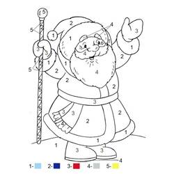 Dessin à colorier: Magique Noël (Coloriage numéroté) #200738 - Coloriages à Imprimer Gratuits