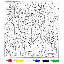 Dessin à colorier: Magique Noël (Coloriage numéroté) #200739 - Coloriages à Imprimer Gratuits