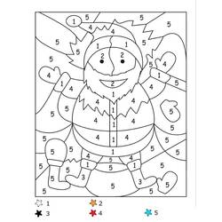 Dessin à colorier: Magique Noël (Coloriage numéroté) #200745 - Coloriages à Imprimer Gratuits
