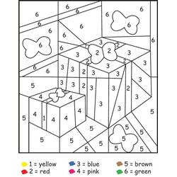 Dessin à colorier: Magique Noël (Coloriage numéroté) #200748 - Coloriages à Imprimer Gratuits