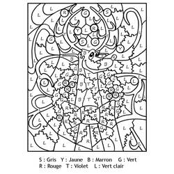 Dessin à colorier: Magique Noël (Coloriage numéroté) #200756 - Coloriages à Imprimer Gratuits