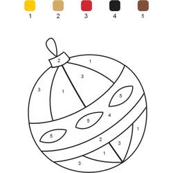 Dessin à colorier: Magique Noël (Coloriage numéroté) #200760 - Coloriages à Imprimer Gratuits