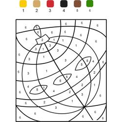 Dessin à colorier: Magique Noël (Coloriage numéroté) #200761 - Coloriages à Imprimer Gratuits