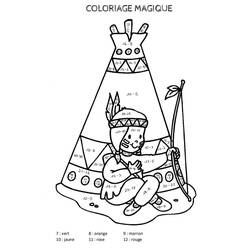 Dessin à colorier: Magique Soustraction (Coloriage numéroté) #182661 - Coloriages à Imprimer Gratuits