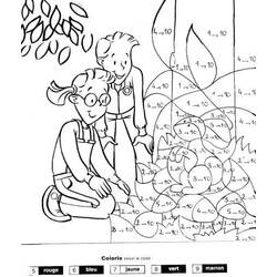 Dessin à colorier: Magique Soustraction (Coloriage numéroté) #182665 - Coloriages à Imprimer Gratuits