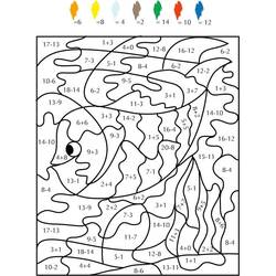 Dessins à colorier: Magique Soustraction - Coloriages à Imprimer Gratuits