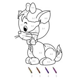 Dessin à colorier: Magique Soustraction (Coloriage numéroté) #182669 - Coloriages à Imprimer Gratuits