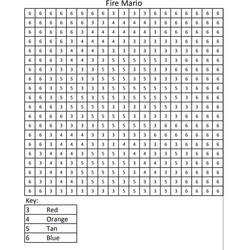 Dessin à colorier: Mario Coloriage par Numéro (Coloriage numéroté) #177919 - Coloriages à Imprimer Gratuits
