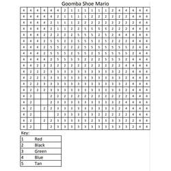 Dessin à colorier: Mario Coloriage par Numéro (Coloriage numéroté) #177921 - Coloriages à Imprimer Gratuits