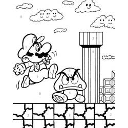 Dessin à colorier: Mario Coloriage par Numéro (Coloriage numéroté) #177922 - Coloriages à Imprimer Gratuits