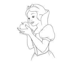 Dessin à colorier: Blanche Neige et les Sept Nains (Contes et Histoires) #133849 - Coloriages à Imprimer Gratuits