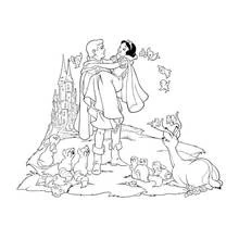 Dessin à colorier: Blanche Neige et les Sept Nains (Contes et Histoires) #133854 - Coloriages à Imprimer Gratuits