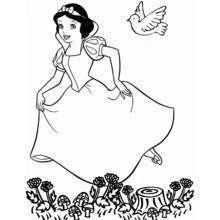 Dessin à colorier: Blanche Neige et les Sept Nains (Contes et Histoires) #133874 - Coloriages à Imprimer Gratuits