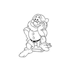 Dessin à colorier: Blanche Neige et les Sept Nains (Contes et Histoires) #133885 - Coloriages à Imprimer Gratuits