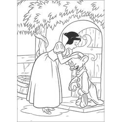 Dessin à colorier: Blanche Neige et les Sept Nains (Contes et Histoires) #133891 - Coloriages à Imprimer Gratuits