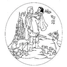 Dessin à colorier: Blanche Neige et les Sept Nains (Contes et Histoires) #133893 - Coloriages à Imprimer Gratuits