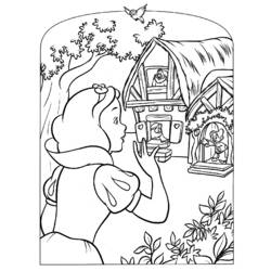 Dessin à colorier: Blanche Neige et les Sept Nains (Contes et Histoires) #133894 - Coloriages à Imprimer Gratuits