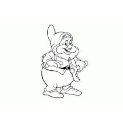 Dessin à colorier: Blanche Neige et les Sept Nains (Contes et Histoires) #133902 - Coloriages à Imprimer Gratuits