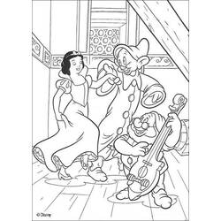 Dessin à colorier: Blanche Neige et les Sept Nains (Contes et Histoires) #133980 - Coloriages à Imprimer Gratuits