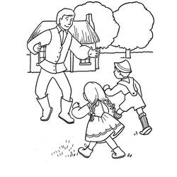 Dessin à colorier: Hansel et Gretel (Contes et Histoires) #214158 - Coloriages à Imprimer Gratuits