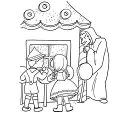 Dessin à colorier: Hansel et Gretel (Contes et Histoires) #214168 - Coloriages à Imprimer Gratuits