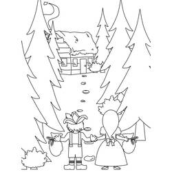 Dessin à colorier: Hansel et Gretel (Contes et Histoires) #214171 - Coloriages à Imprimer Gratuits