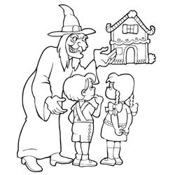 Dessin à colorier: Hansel et Gretel (Contes et Histoires) #214172 - Coloriages à Imprimer Gratuits