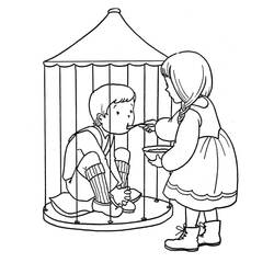 Dessin à colorier: Hansel et Gretel (Contes et Histoires) #214177 - Coloriages à Imprimer Gratuits