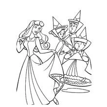 Dessin à colorier: La Belle au bois dormant (Contes et Histoires) #130712 - Coloriages à Imprimer Gratuits
