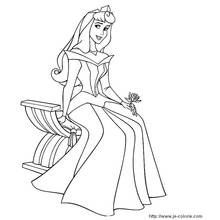 Dessin à colorier: La Belle au bois dormant (Contes et Histoires) #130713 - Coloriages à Imprimer Gratuits