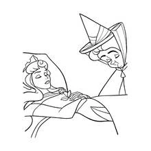 Dessin à colorier: La Belle au bois dormant (Contes et Histoires) #130725 - Coloriages à Imprimer Gratuits