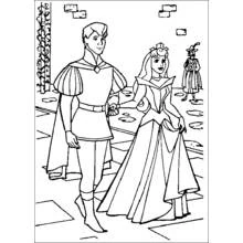 Dessin à colorier: La Belle au bois dormant (Contes et Histoires) #130733 - Coloriages à Imprimer Gratuits
