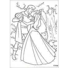 Dessin à colorier: La Belle au bois dormant (Contes et Histoires) #130737 - Coloriages à Imprimer Gratuits