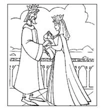 Dessin à colorier: La Belle au bois dormant (Contes et Histoires) #130765 - Coloriages à Imprimer Gratuits