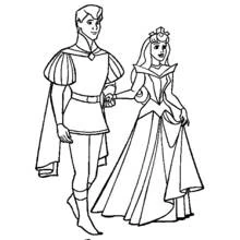 Dessin à colorier: La Belle au bois dormant (Contes et Histoires) #130766 - Coloriages à Imprimer Gratuits