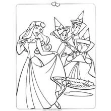 Dessin à colorier: La Belle au bois dormant (Contes et Histoires) #130794 - Coloriages à Imprimer Gratuits