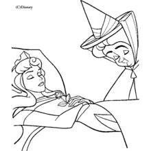 Dessin à colorier: La Belle au bois dormant (Contes et Histoires) #130839 - Coloriages à Imprimer Gratuits